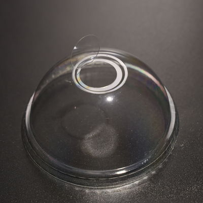 Disposable PET Lid Plastic Cup Dome Lid With Customized Color Fit For Iced-coffee Cup