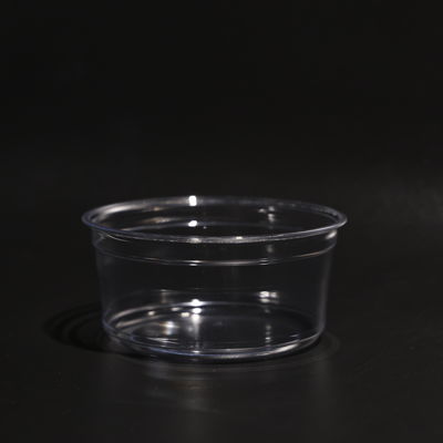 Durable Clear Plastic Disposable Cup with Customized Logo and Flat or Dome Lid for Beverages