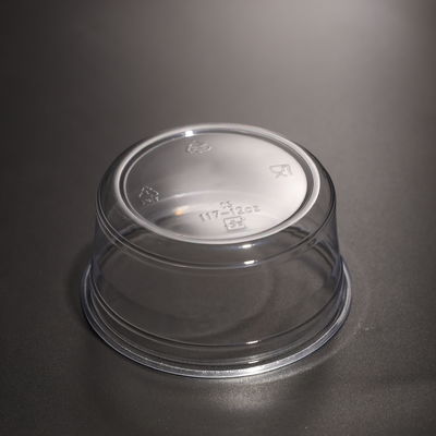Durable Clear Plastic Disposable Cup with Customized Logo and Flat or Dome Lid for Beverages