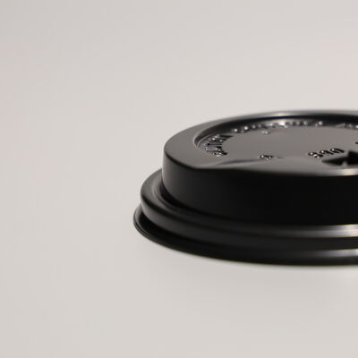 Flat Plastic Cup Lid Round Shape Ideal for Disposable Cold Drink Cups Used in Food Service and Retail Environments