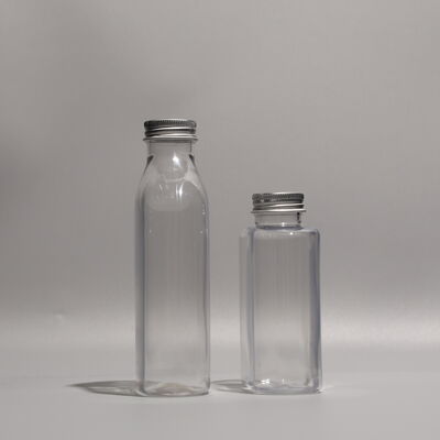 Tight Sealing BPA Free Plastic Bottles Transparent Durable Containers Designed for Safe Storage and Transport of Liquids
