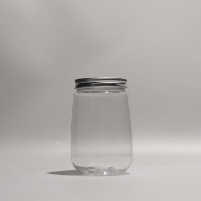 Recyclable BPA Free Plastic PET Bottles Featuring Screw On Lid Offering Versatile Packaging for Various Liquids