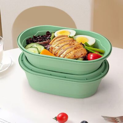 Contenants alimentaires en plastique recyclables rectangulaires de n'importe quelle couleur parfaits pour les solutions d'emballage et de transport alimentaire